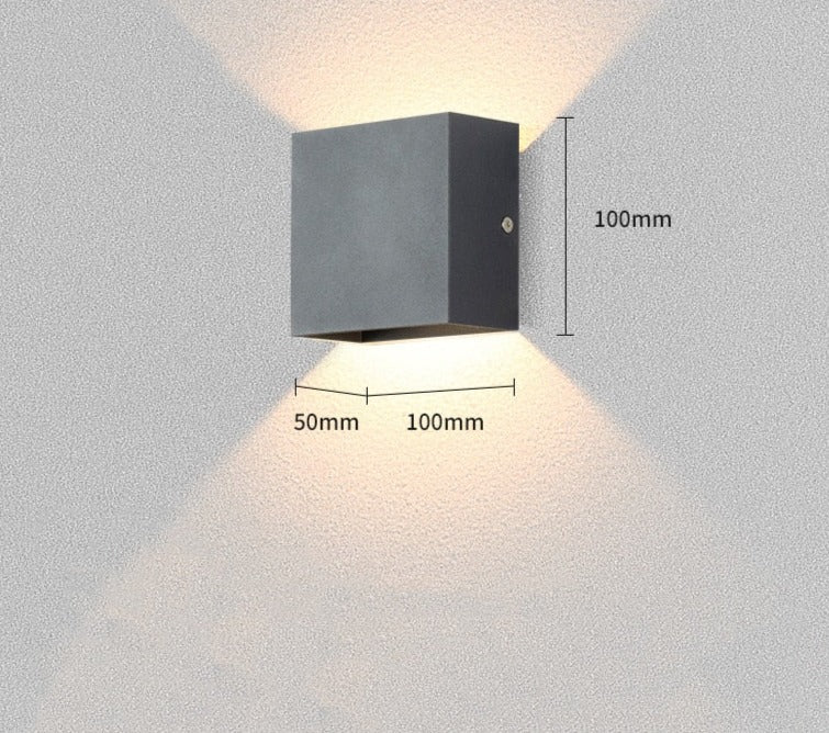 Magdalyn Outdoor Wall Lamp Aluminum Home Decoration Porch Sconce Up Down Building Fixtures  Nordic Interior Waterproof Led Light