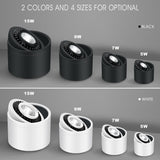 Angle Adjustable Dimmable Surface Mounted Downlight Ceiling Lamp 5W 7W 9W 15W LED COB Spot Light AC110/220V Ceiling Light