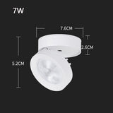 Spot LED Downlight Foldable Ceiling Spotlight 7W 10W 15W Surface Mounted Aluminum Ceiling Spots Lamp AC 85-265V  For Home