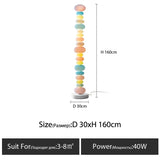 Candy string rainbow floor lamp creative macaron girl bedroom table lamp glass living room sofa side atmosphere lamp