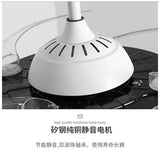 42 Inch 36W 47 Inch 48W Ceiling Lamp With Fan Remote Control Lnvisible Fan Blade Fan Chandelier Led Modern Ceiling Fans