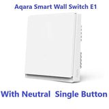 New Aqara Smart Wall Switch E1 ZigBee 3.0 Smart Home Wireless Key Light Switch Fire Wire With NO Neutral For Xiaomi Home homekit