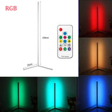 80cm LED Floor Corner Standing Lamp RGB Light With Remote Control For Bedroom Living Room Club Home Atmosphere Night Light