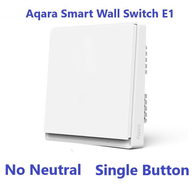 New Aqara Smart Wall Switch E1 ZigBee 3.0 Smart Home Wireless Key Light Switch Fire Wire With NO Neutral For Xiaomi Home homekit