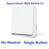New Aqara Smart Wall Switch E1 ZigBee 3.0 Smart Home Wireless Key Light Switch Fire Wire With NO Neutral For Xiaomi Home homekit