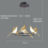 Nordic Magpie Bird LED Wall Lamp Parlor Bar Bedside Hanging Light Fixture Novelty Rotatable Wall Bedroom Foyer Sconce