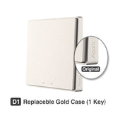 Aqara D1 Smart Switch Wireless Switch Single Fire Wire ZigBee Wireless Wall Switch Smart Home Light Control For Mihome App
