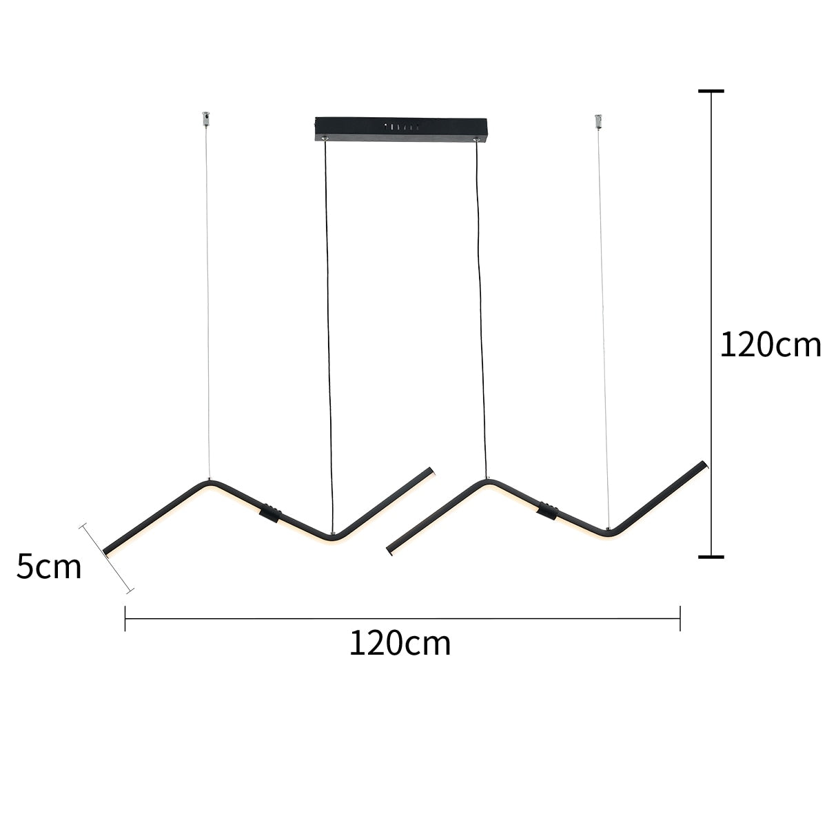 MINIMALISM GOLD/BLACK FINISHED MODERN LED CHANDELIER FOR DINING ROOM KITCHEN ROOM  HANGING CHANDELIER FIXTURE