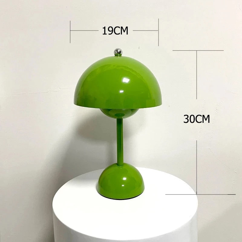 Flower Bud Led Table Lamp Night Light Mushroom Table Lamps Nordic Bedside Wedding Room Desk Simple Decoration Bedroom Modern