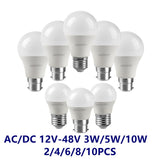 LED low-voltage bulb AC/DC12V 24V 36V 48V E27 B22 10W Bombilla For Solar Led Light Bulbs 12 Volts Low Voltages Lamp Lighting