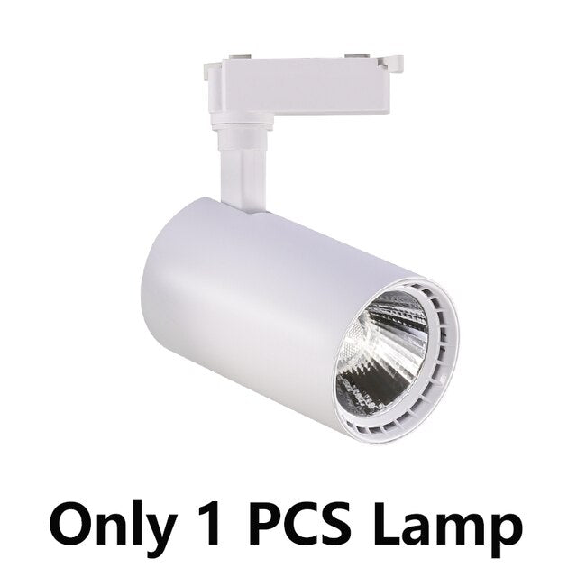 Set Led Track Light Fixture COB Track Lighting Wall Lamp Rail Spot Lights Led 20/30/40W Spotlight Clothing Shop Store Home 220V