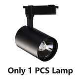 Set Led Track Light Fixture COB Track Lighting Wall Lamp Rail Spot Lights Led 20/30/40W Spotlight Clothing Shop Store Home 220V