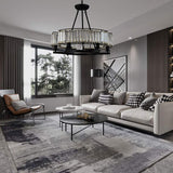 Black Frame Luxury Crystal Chandelier Pendant Light for Dining Room, Bedroom