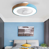 Intelligent ceiling fan with light, used for kitchen, dining room and bedroom decoration, 50cm silent invisible fan