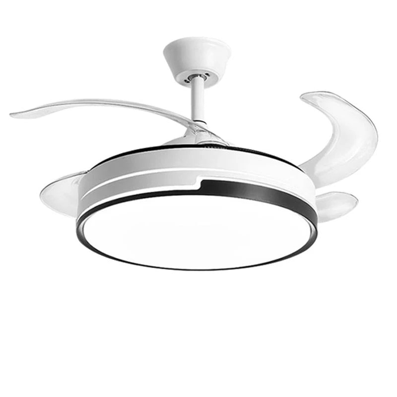 42 Inch 36W 47 Inch 48W Ceiling Lamp With Fan Remote Control Lnvisible Fan Blade Fan Chandelier Led Modern Ceiling Fans