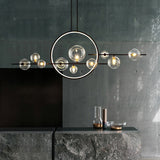 Modern minimalist LED chandelier Nordic ceiling novelty glass bubble Nordic dining table lighting kitchen home decoration lamps