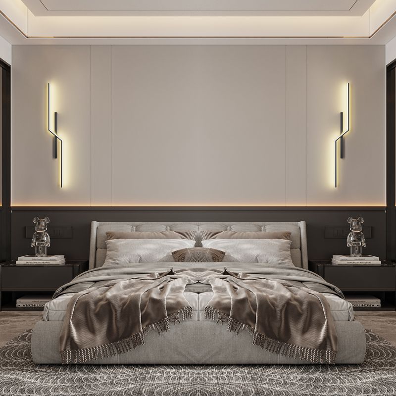 Minimalist LED Wall Lights Living Room Bedroom Lamp Art Decors Aluminum Line Novelty Sconce Drop Shipping