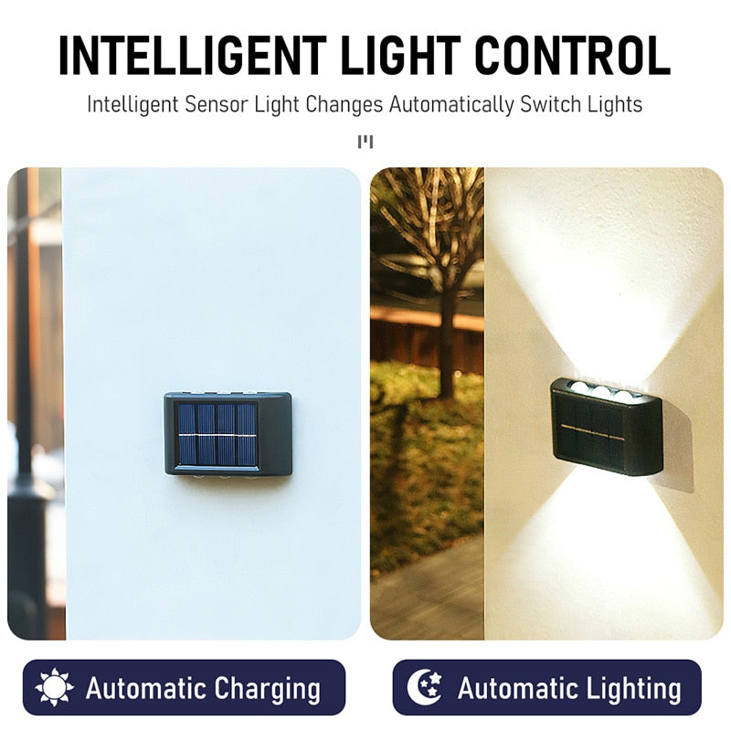 Solar Light Waterproof Solar Led Light Outdoor Sunlight Lamp for Garden Street Landscape Balcony Decor Solar Wall Lamp Outdoor