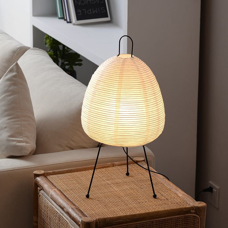 Noguchi Rice Paper Lamp Dimming Floor Lamps 6000K White Light Bedside Nightstand Lamp for Living Room Environmental Soft Light