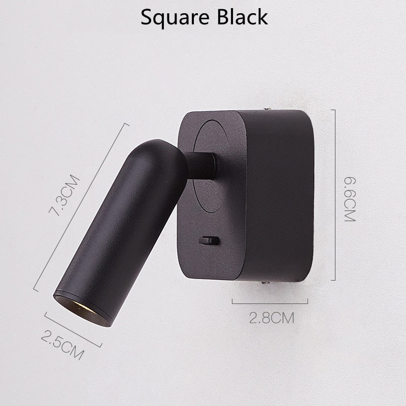 LED lampada Wall Light Project Led Indoor Lights Wall Lamps With Switch Dimming For Home Bedside Bedroom wall decor arts Sconce