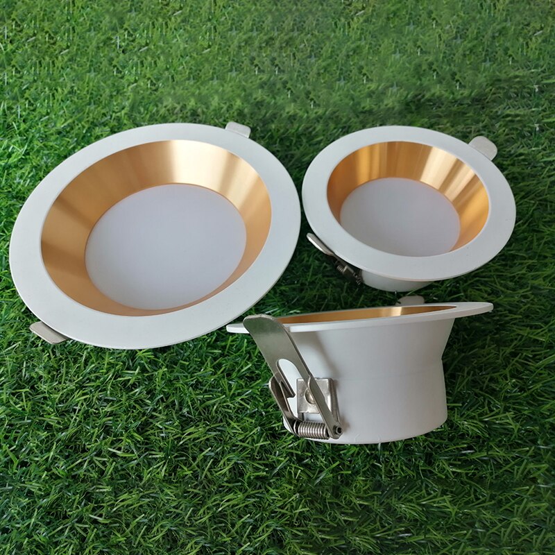 Recessed Anti-glare LED Downlight 5W7W9W12W15W18W Dimmable AC85-265V Ceiling Lamp Spot Light Home Living Room Bedroom Lighting