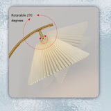 INS Fabric Floor Lamp with Table Nordic Pleated Standing Light for Living Room Sofa Bedroom Study Marble Vertical Desk Lamps