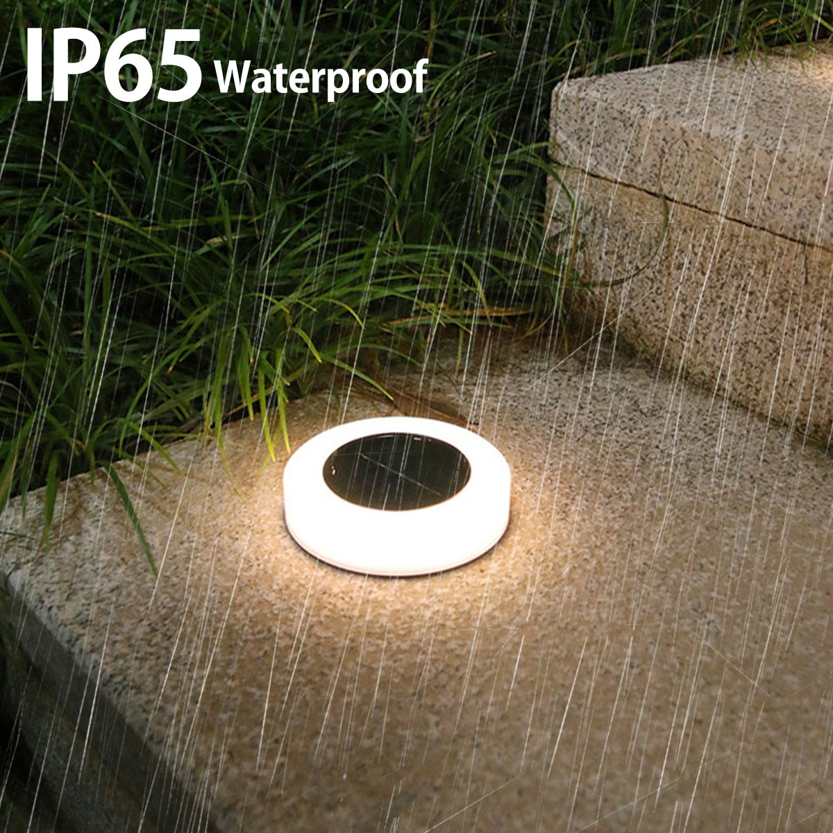 4PCS Solar Garden Lights Outdoor LED Solar Ground Lights Waterproof Landscape PathWay Floor Under Spot Lamp Decoration Lighting