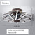 LED ceiling fan with Lights remote control home decor ventilator lamp Living room Bedrpoom DC ceiling fan lamp