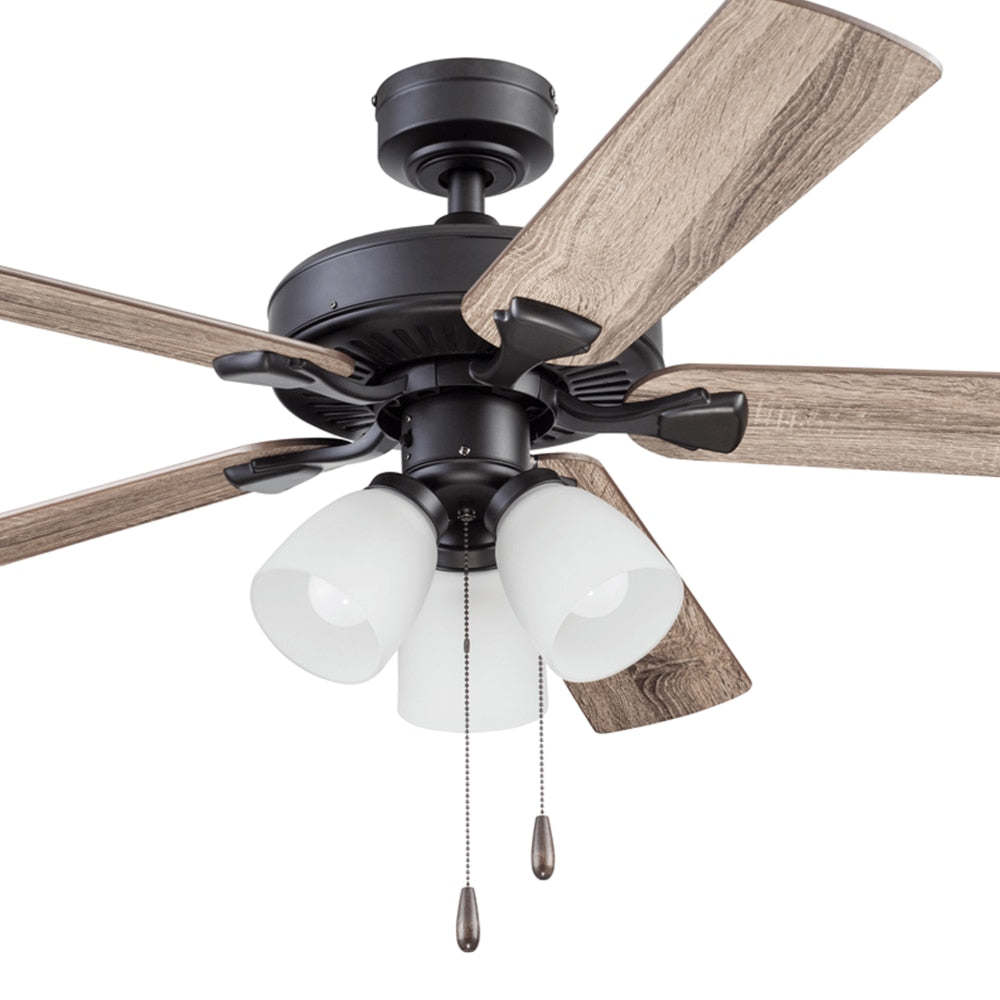 Stannor Indoor Ceiling Fan, Espresso Bronze Ceiling Fan with Light Rechargeable