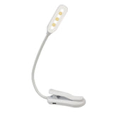 USB Rechargeable Adjustable LED Book Light With Goosenecks Clip 7 LEDs Flexible Night Reading Desk Lamp Table Read Night Light