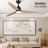 60 Inch Led Ceiling Fan Lamp Roof Home Fans Modern Indoor Decorate Wooden Blade Dc Ceiling Fan With Remote Control Ventilador