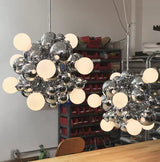 Modern Magic Bean Molecular Chandelier Lamp Novelty Luxury Dining Room Pendant Light Personality Art Glass Ball Hanging Lights