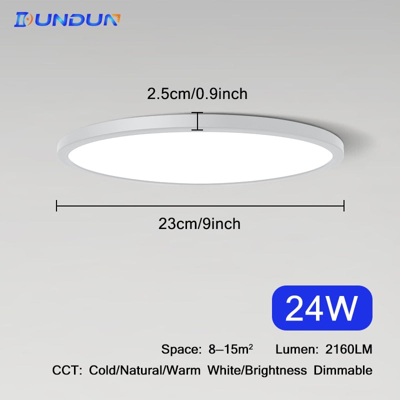 Ultrathin 0.9inch Brightness Dimmable LED Ceiling Lamp for bedroom Living Room kitchen Lamps Room Lights Led Ceiling Lighting