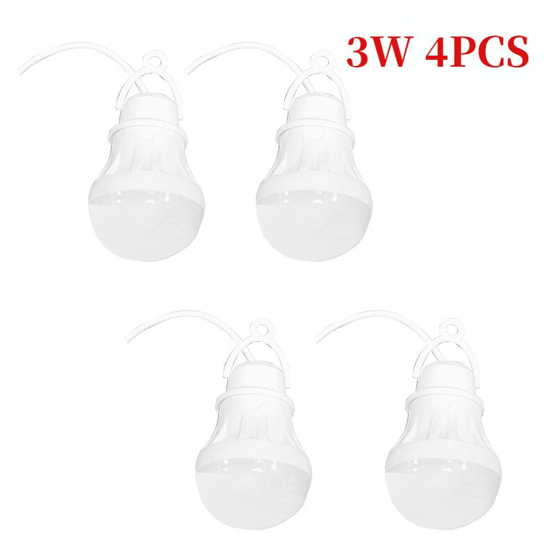 LED Lantern Portable Camping Lamp Mini Bulb 5V USB Power Book Light Reading Student Study Table Lamp Super Birght for Outdoor