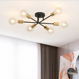 Modern LED Ceiling Lamp Loft Industrial Black/Golden LED Ceiling Lights Nordic Minimalist Living Room Ceiling Lamps Fixture