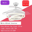 2023 Modern Ceiling Fan with Led Light Ventilator De Techno Con lumination Ceiling Fans Living Room Decors Chandelier with Fan