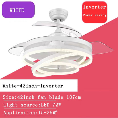 2023 Modern Ceiling Fan with Led Light Ventilator De Techno Con lumination Ceiling Fans Living Room Decors Chandelier with Fan