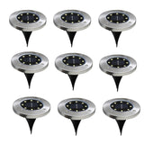 8/16 LED Solar Lawn Yard Buried Solar Lights Solar Garden Light Waterproof Outdoor Lantern PathWay Floor Under Ground Spot Lamp