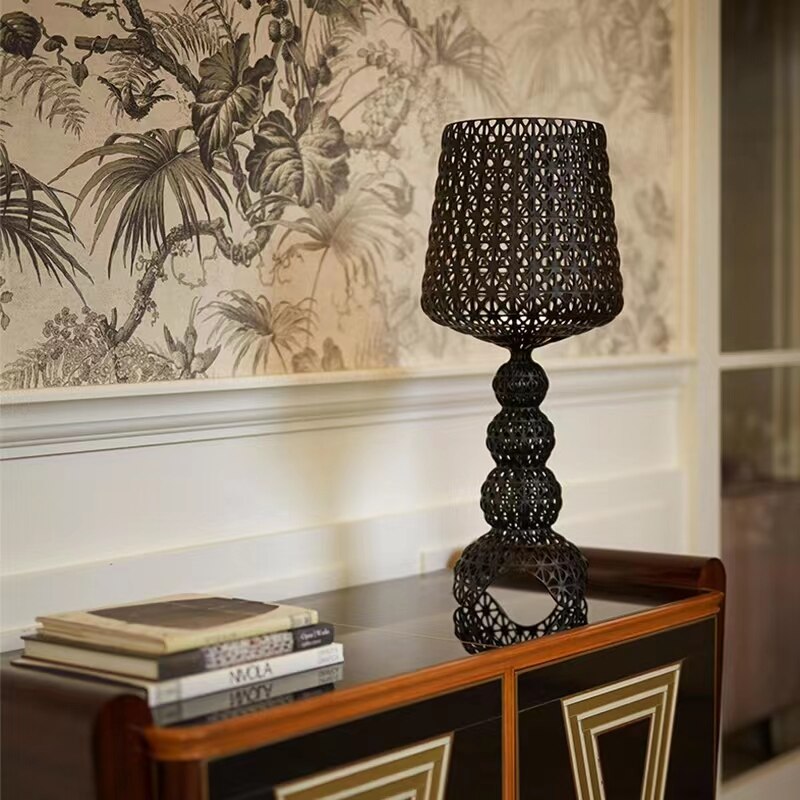 Kartell Kabuki Hollow Floor Lamp Modern Luxury LED Standing Light for Living Room Bedroom Home Decor Acrylic Corner Lighting