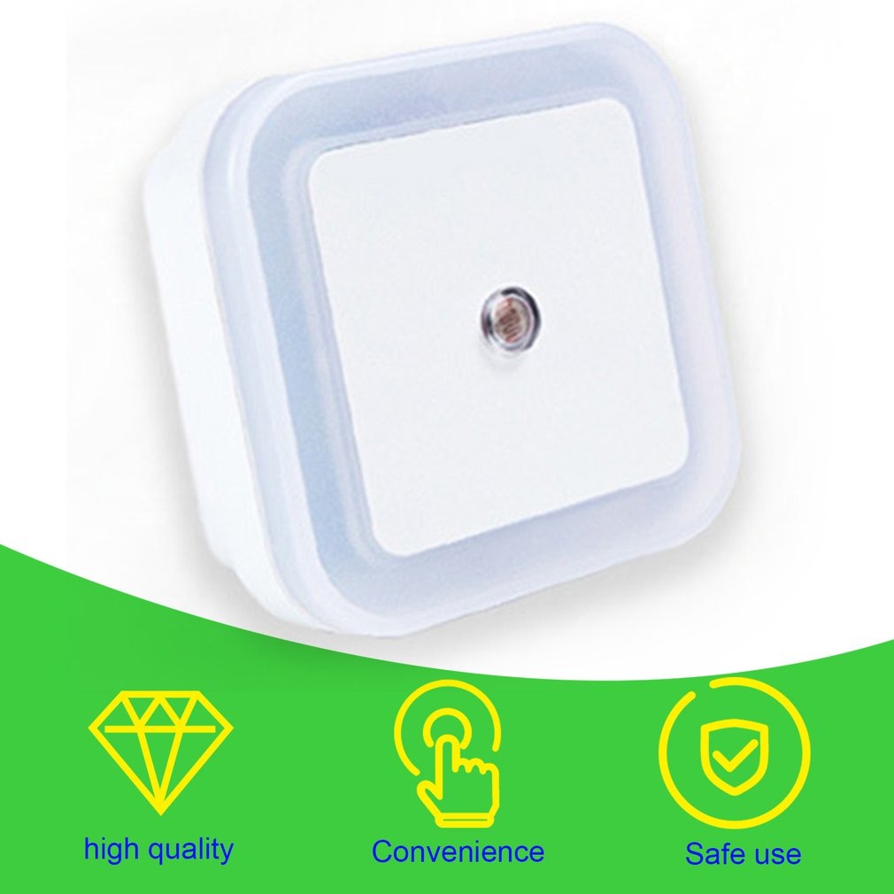 Intelligent LED Induction Lamp Square Shape Wall Light Night Light Automatic Switch Light Sensor Bedroom Household Supplies