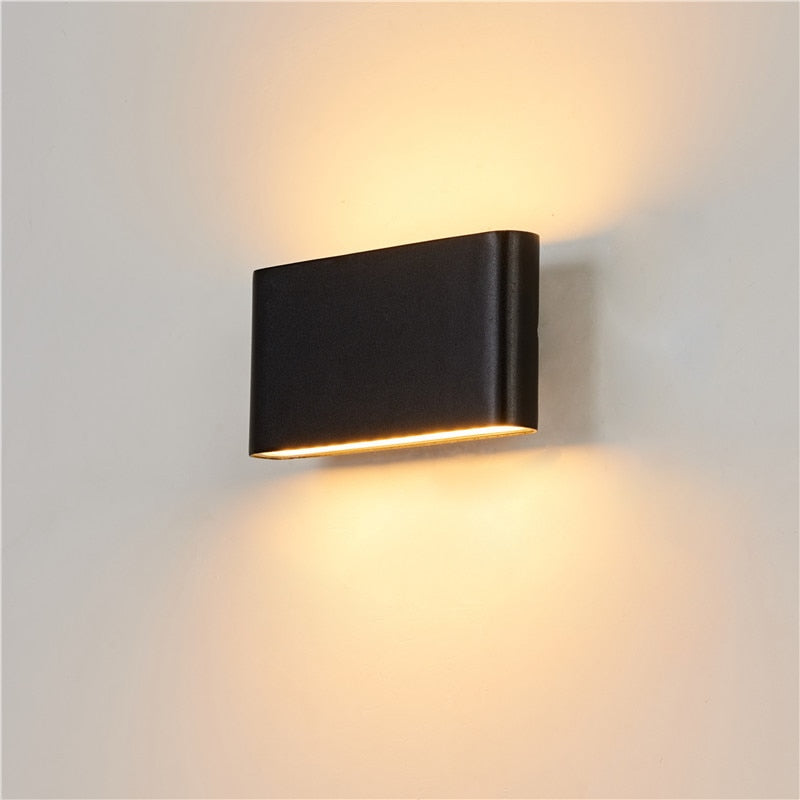 LED Outdoor Wall Lamp Aluminum Balcony Surface Mounted Cube Garden Porch Light Indoor &amp; Exterio IP65 Waterproof Modern Bulbs