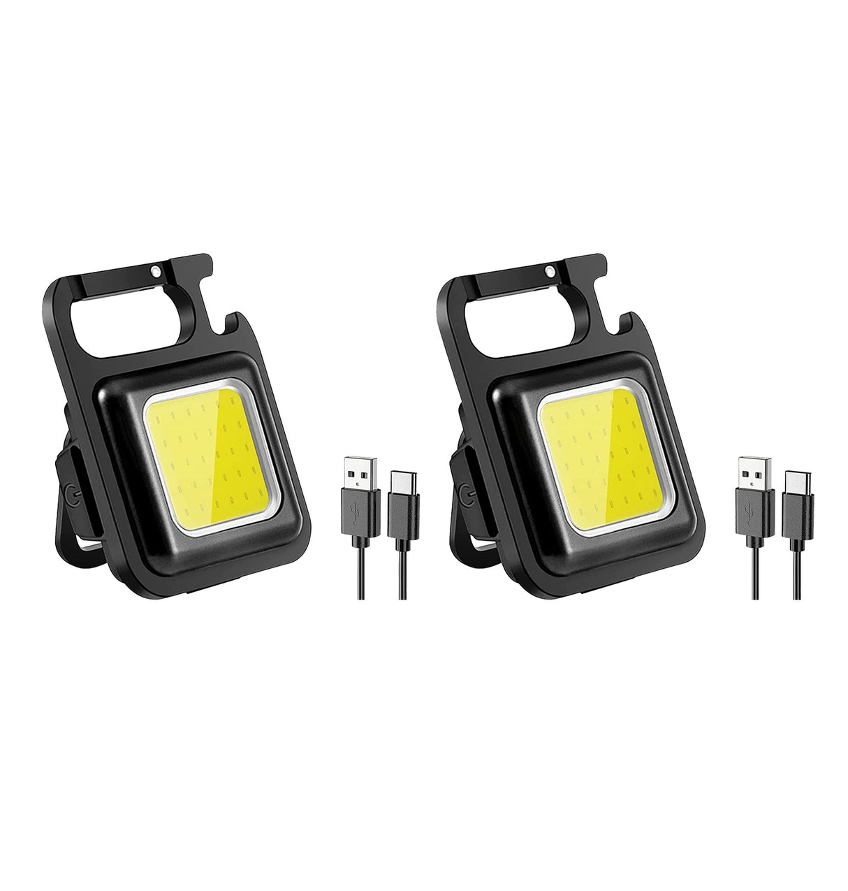 Multifunctional Mini Glare COB Keychain Light USB Charging Emergency Lamps Strong Magnetic Repair Work Outdoor Camping Light