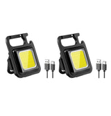 Multifunctional Mini Glare COB Keychain Light USB Charging Emergency Lamps Strong Magnetic Repair Work Outdoor Camping Light