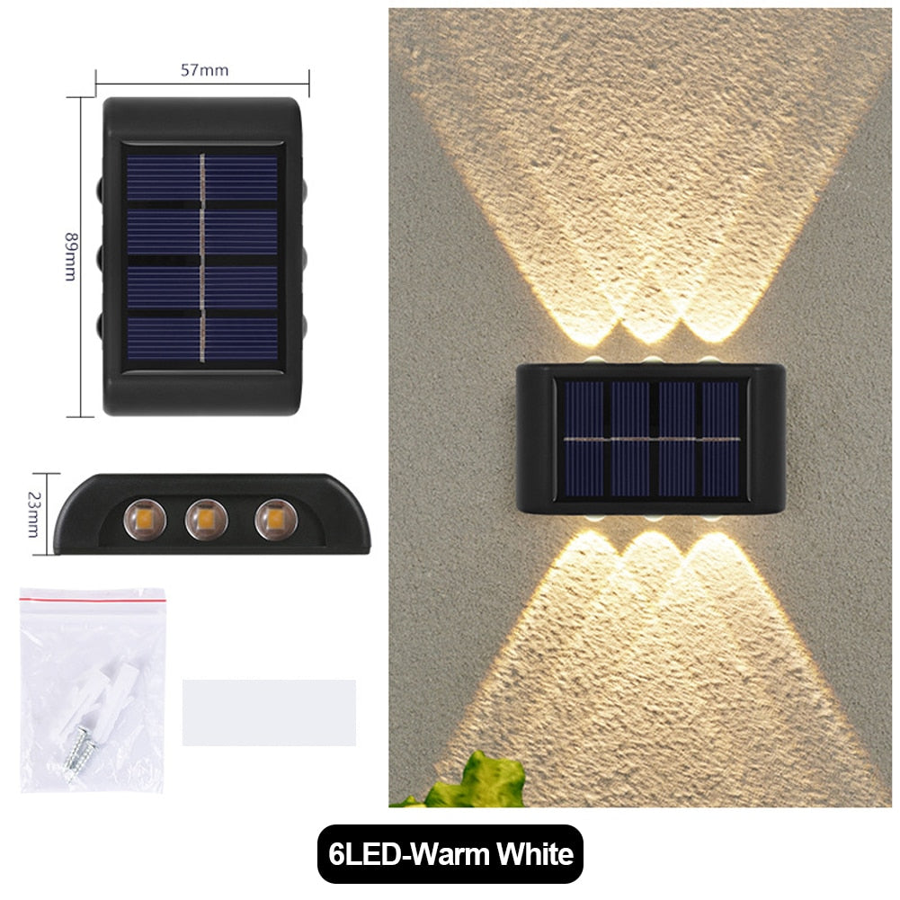 Solar Light Waterproof Solar Led Light Outdoor Sunlight Lamp for Garden Street Landscape Balcony Decor Solar Wall Lamp Outdoor