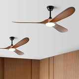 Modern 60/70 Inches Wooden Ceiling Fan With Led Light And Control For Bedroom Living Room Home Office Lounge Ceiling Fans