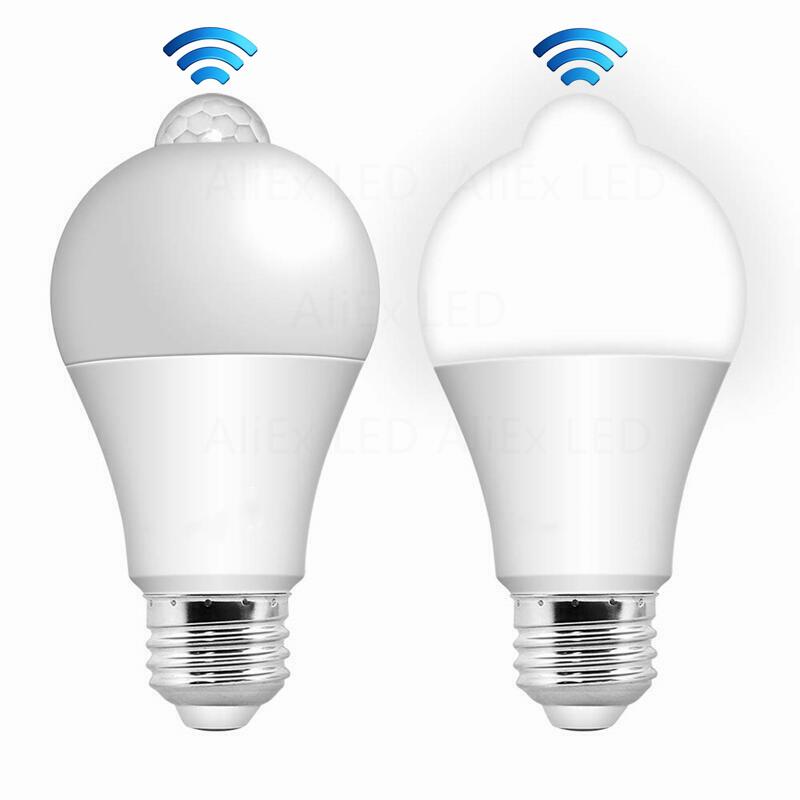 12W 15W 18W 20W E27 LED Motion Sensor Bulb LED lamp PIR Sensor Light Auto ON/OFF Night Light For Home Parking Lighting 110V 220V