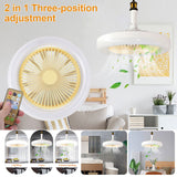 Dimmable Ceiling Fan Lamp With Remote Control Fan Lamp Modern Bedroom Decorative E27 Ceiling Lamp Electric Fan Ventilator Lamp