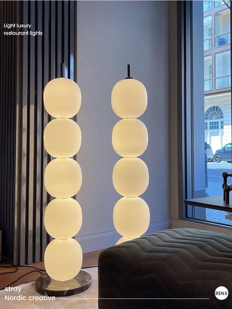 Nordic Gourd String Floor Lamp Modern Living Room Bedroom Study Famous ...