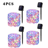 7m/12m/22m/32m LED Solar Light Outdoor Garden Fairy String Light Led Twinkle Waterproof Lamp for Christmas Patio Tree Party