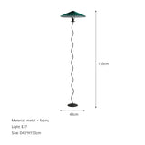 Nordic Minimalist Pleated Fabric Led Floor Lamp Living Room Home Decor Sofa Corner Standing Table Light Bedroom Bedside Lamp